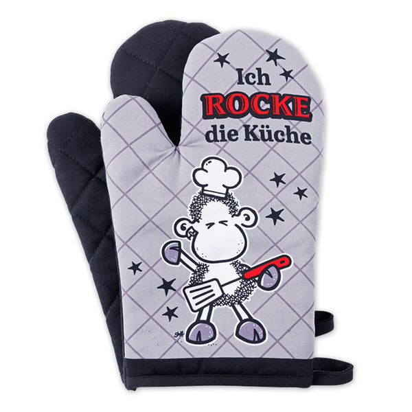 Bild 3 von Sheepworld Ofenhandschuhe 2er-Set + 1 Geschirrtuch gratis