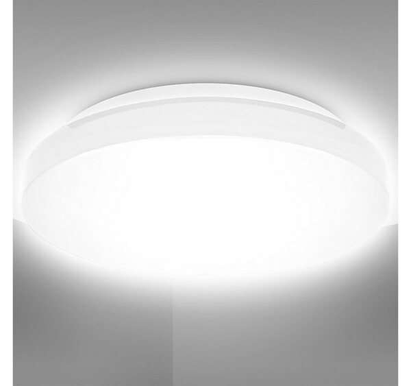 Bild 1 von B.K.Licht LED Deckenleuchte, LED Deckenlampe Bad rund Badezimmer-Lampe flach IP44 Schlafzimmer Küche Flur 10W