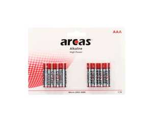Arcas Batterie Alkaline, 8er, AAA/R3