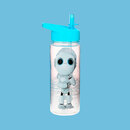 Bild 2 von Trinkflasche mit Motiv "Robbie Roboter", Kinderflasche, für Freizeit und Schule, blau