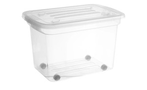 Aufbewahrungsbox mit Rollen Home transparent/klar Maße (cm): B: 40 H: 37,5 T: 60 Aufbewahren & Ordnen
