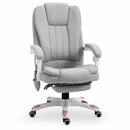 Bild 1 von Vinsetto Massage Sessel, Bürostuhl, Gaming Stuhl, Polyester, Schaumstoff, Nylon, Grau, 55,5 x 56,5 x 107-115 cm