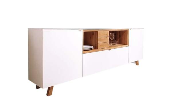 Bild 1 von Sideboard Andiamo Home, weiß/Eiche rustico