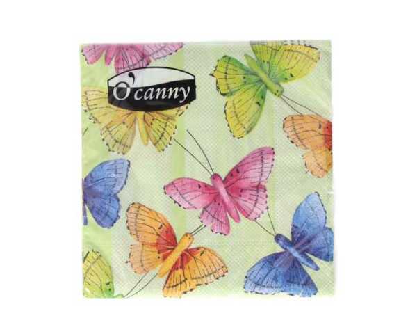 Bild 1 von O'Canny Servietten Schmetterling, 20er, 25x25cm