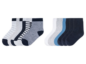 LUPILU® Kleinkinder Jungen Socken, 7 Paar, mit Bio-Baumwolle