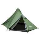 Bild 1 von Outsunny Zelt für 2 Personen Campingzelt mit Heringen Glasfaser Polyester Dunkelgrün 345 x 150 x 112 cm