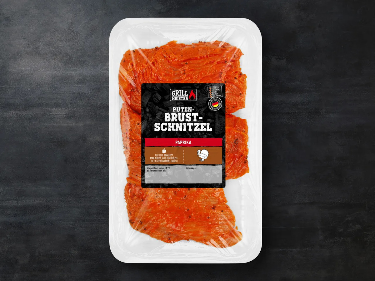 Bild 1 von Grillmeister Putenbrustschnitzel, 
         550 g
