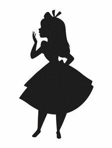 Komar Poster »Alice Silhouette«, Disney, Höhe: 40cm