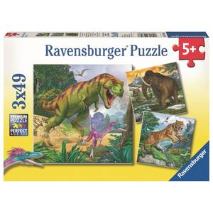 Puzzle-Box - Herrscher der Urzeit - 3x 49 Teile