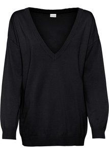 Oversize-Pullover mit V-Ausschnitt