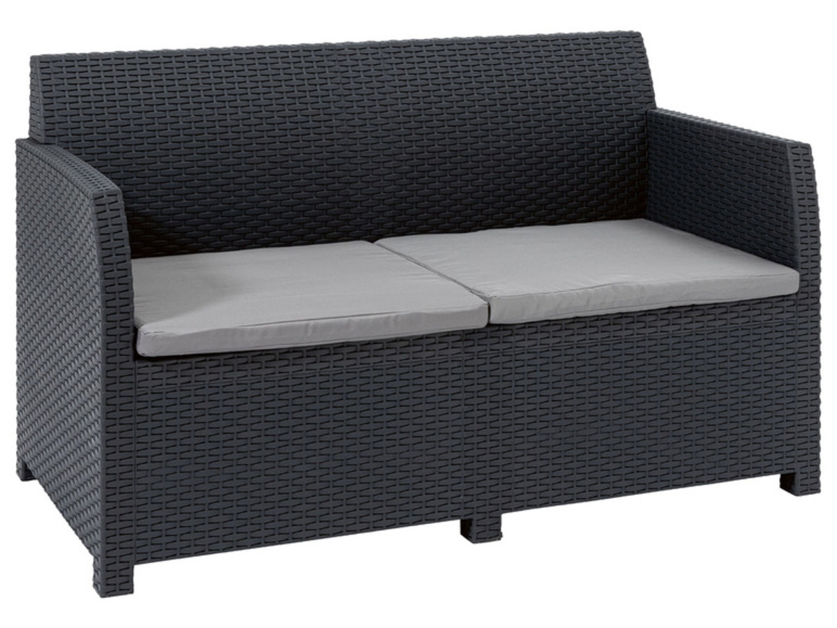 Bild 3 von Livarno Home Loungeset, 4-teilig, in Rattan-Optik, grau/anthrazit