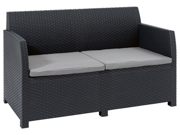 Bild 3 von Livarno Home Loungeset, 4-teilig, in Rattan-Optik, grau/anthrazit