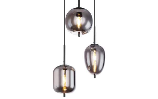 Bild 2 von Pendelleuchte Blacky, schwarz, 3-flammig, 46 cm