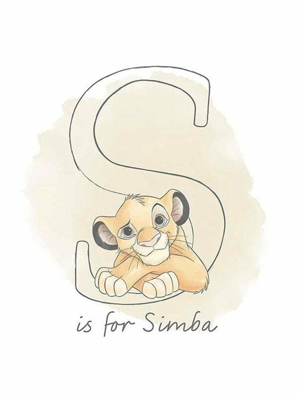 Bild 1 von Komar Poster »S like Simba«, Disney, Höhe: 40cm