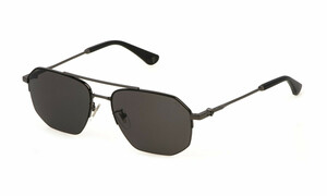 Police FORCE 6 SPLN39 0K56 Metall Panto Grau/Schwarz Sonnenbrille mit Sehstärke, verglasbar; Sunglasses; auch als Gleitsichtbrille