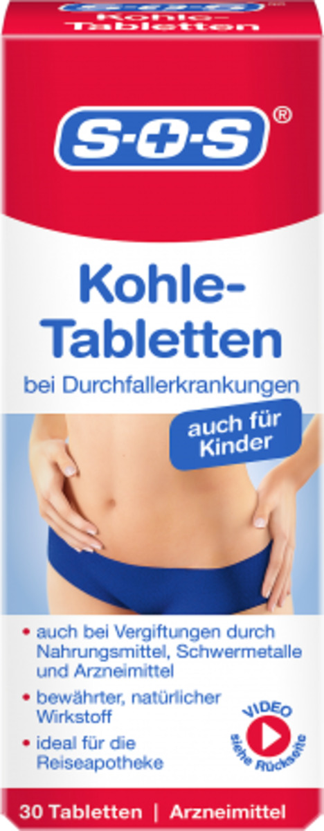 Bild 1 von SOS Kohle-Tabletten bei Durchfallerkrankungen