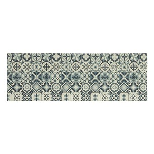 Homcom Läufer pflegeleichter Küchenläufer PVC Muster Grau 50 x 150 cm