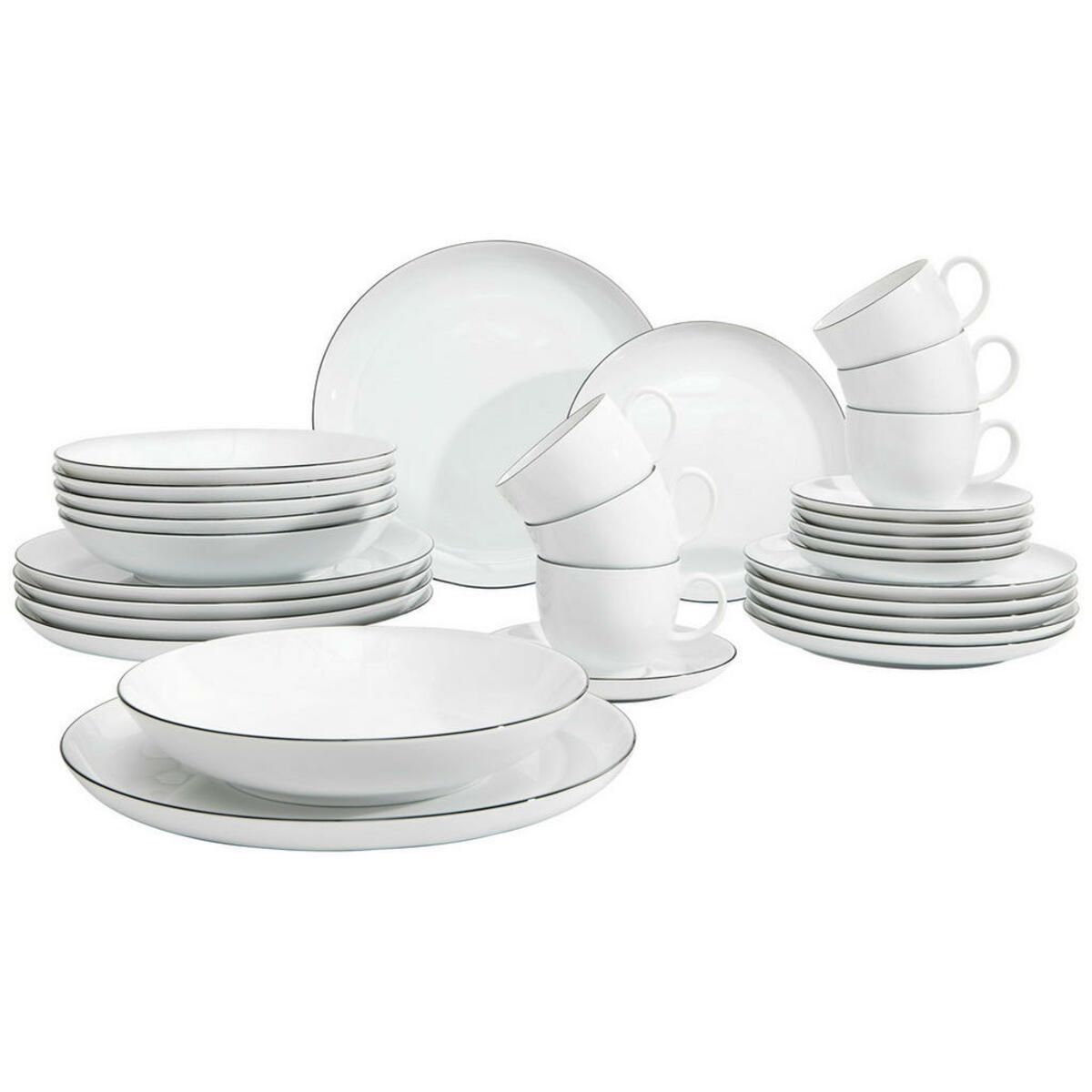 Bild 1 von SELTMANN WEIDEN Porzellan KOMBISERVICE 30-teilig, Weiß