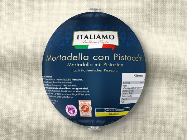 Bild 1 von Italiamo Mortadella mit Pistazien, 
         700 g