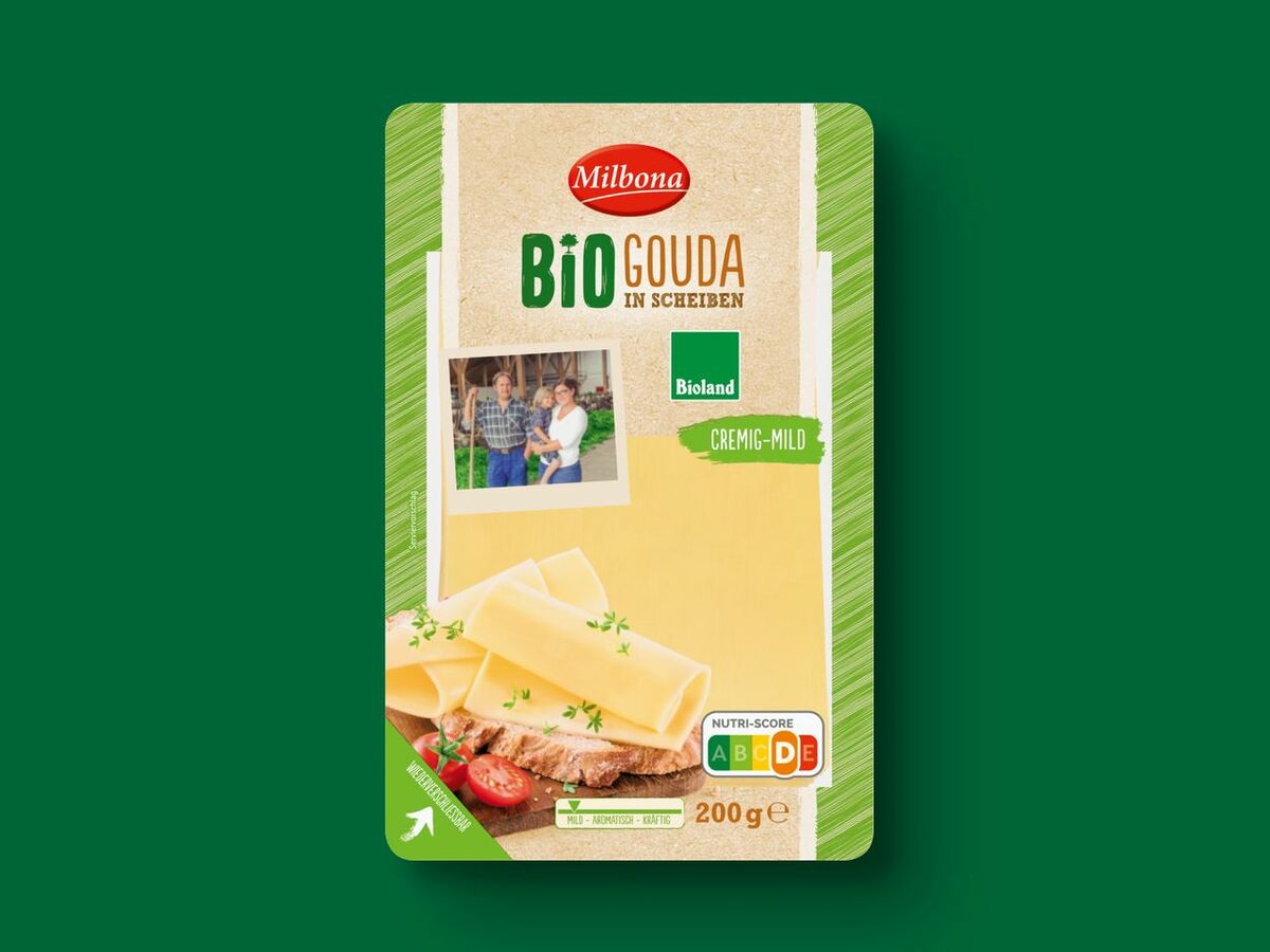 Bild 1 von Bioland Käsescheiben, 
         200 g