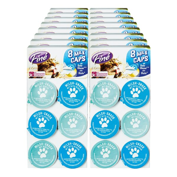 Bild 1 von Finé Katzen Milk Caps  8 x 15 g, verschiedene Sorten, 15er Pack