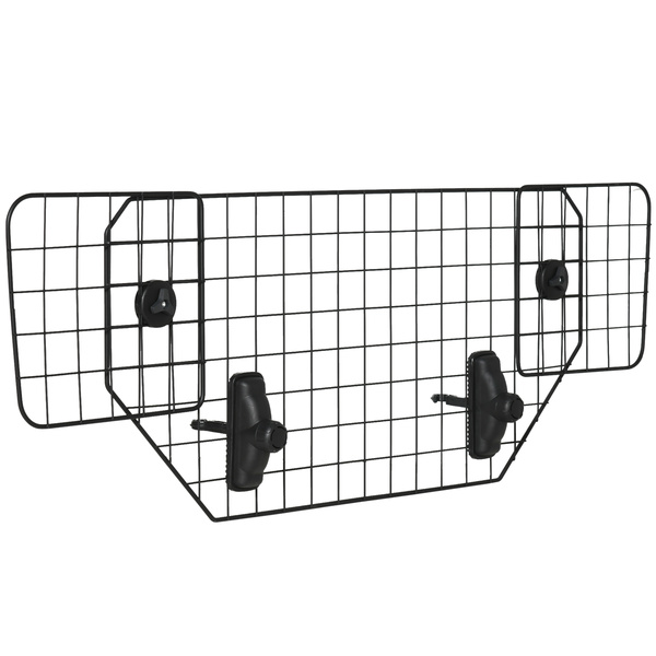 Bild 1 von PawHut Hundeschutzgitter Auto Universal Kofferraumgitter verstellbar Trenngitter Metall schwarz (90-120) x 40,5 cm