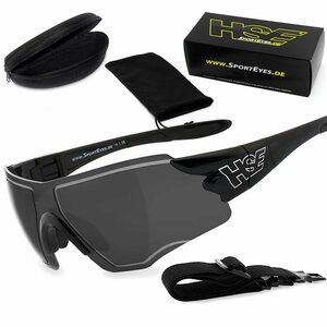 HSE - SportEyes Sportbrille »SPEEDWULF«, Steinschlagbeständig durch Kunststoff-Sicherheitsglas