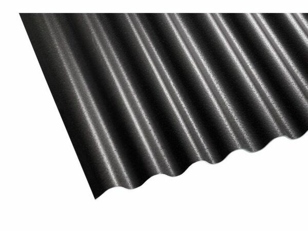 Bild 1 von Gutta Wellplatte Shelltec Sinus 95/34 2000 x 950 x 4 mm schwarz