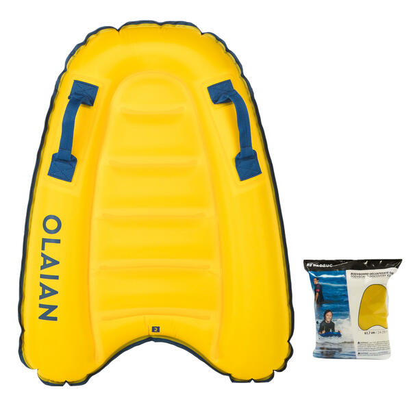 Bild 1 von Bodyboard Einsteiger aufblasbar Kinder 4–8 Jahre (15–25 kg) gelb