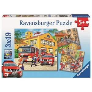 Puzzle-Box - Feuerwehreinsatz - 3x 49 Teile
