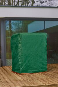 winza outdoor covers Strandkorb-Schutzhülle »Premium«, BxTxH: 105x105x160/135 cm, Wasserdicht, UV beständig, nachhaltig, 100 % recycelbar, grün