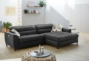 Jockenhöfer Gruppe Ecksofa, mit 2x 120cm breite, elektromotorische Relaxfunktionen im Sitz und Ottomane