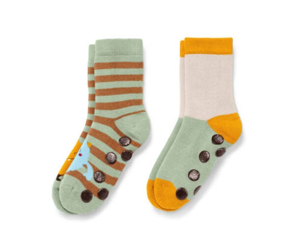 Bild 1 von 2 Paar Antirutsch-Socken, grün