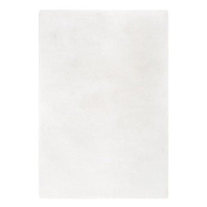 Homcom Teppich weicher Hochflor Weiß 60 x 120 x 3,5 cm