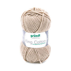 Wolle "King Cotton" 50 g sand