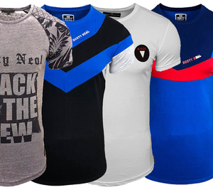 RUSTY NEAL Kurzarm T-Shirts sommerliche Herren Long-Shirts mit Rundhals in verschiedenen Styles
