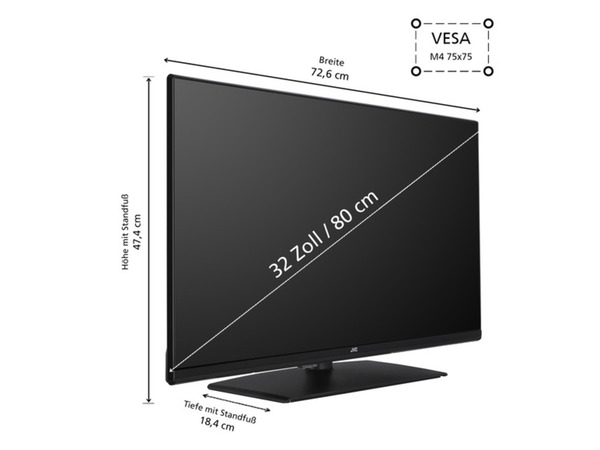 Bild 2 von JVC Fernseher »LT-32VH4455« 32 Zoll (80 cm) TV HD-Ready