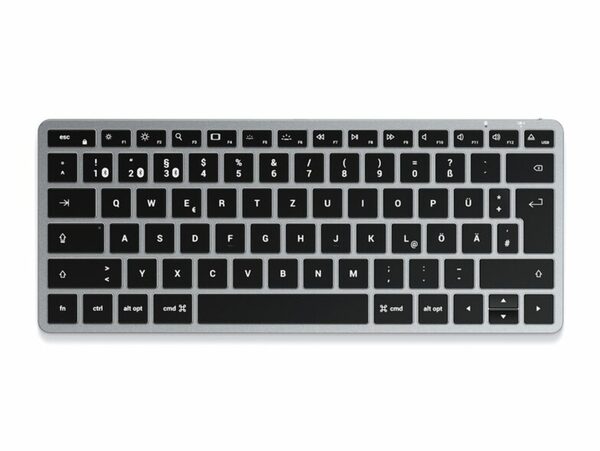 Bild 1 von Satechi Slim X1 Bluetooth Backlit Keyboard, Tastatur für mobile Geräte, grau