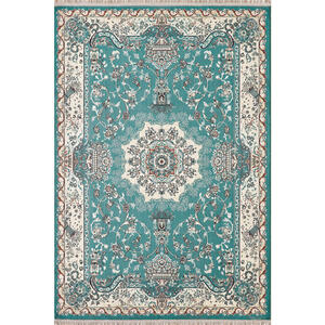 Vintage-Teppich, Hellblau, Beige, Textil, orientalisch, rechteckig, 80x150 cm, Teppiche & Böden, Teppiche, Vintage-Teppiche