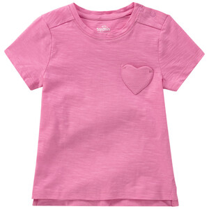 Baby T-Shirt mit Herz-Tasche PINK