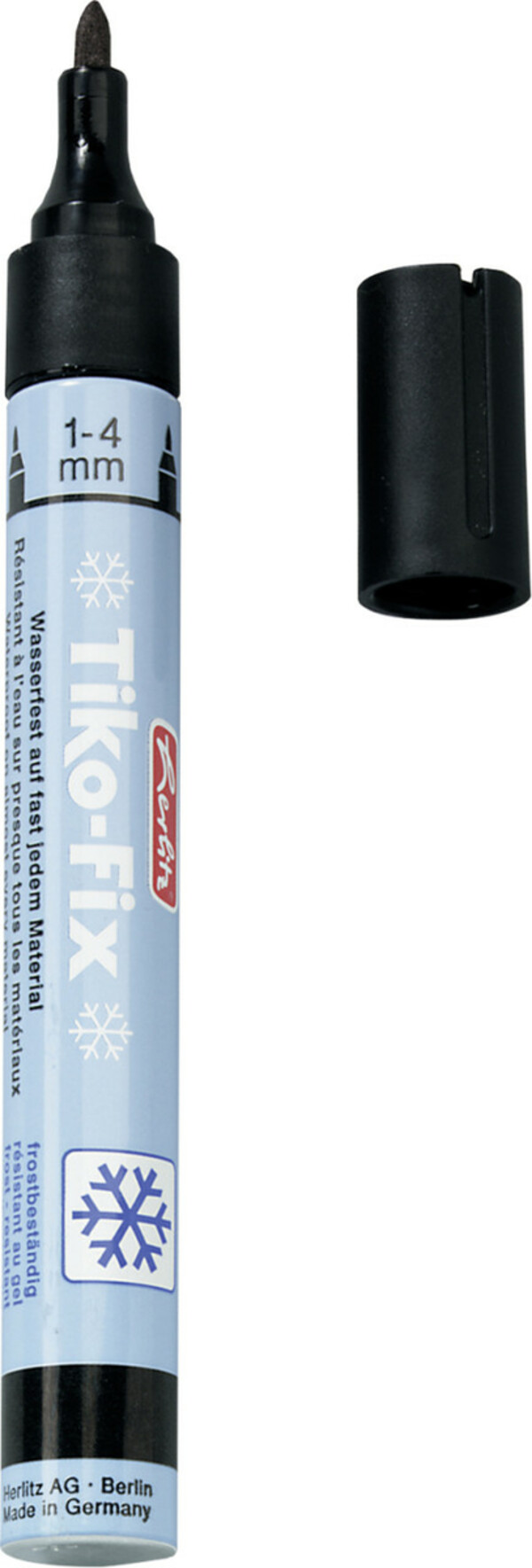 Bild 1 von herlitz Folienschreiber Tiko Fix Strichstärke: 1 - 4 mm, nachfüllbar, wasserfest, lichtbeständig, Spitze rund