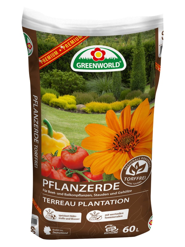 Bild 1 von Greenworld Premium Pflanzerde torffrei 60 L