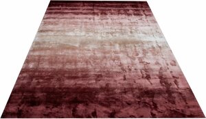 Teppich »Katalin«, Home affaire, rechteckig, Höhe 10 mm, exclusiver Teppich in Seidenoptik, aus 100% Viskose, Wohnzimmer