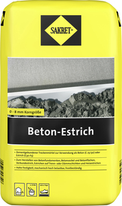 Sakret Beton-Estrich 10 kg Sack grau 8,0 mm