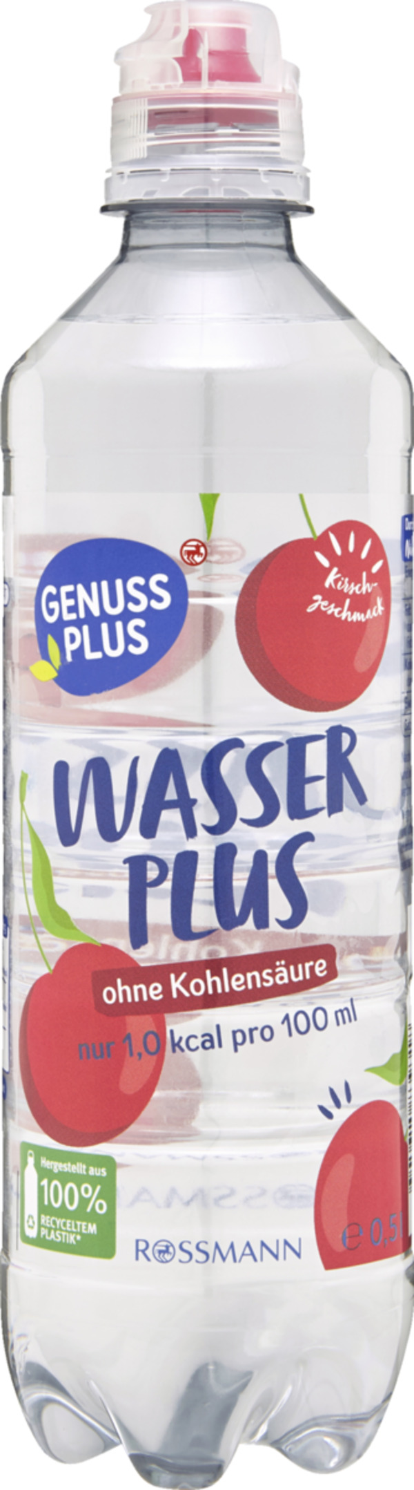 Bild 1 von GENUSS PLUS WasserPlus Kirschgeschmack 0,50 l still, 0,5 L