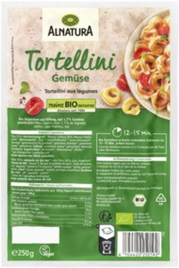 Bild 1 von Alnatura Bio Tortellini Gemüse 250G