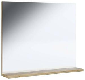 Wandspiegel Landos Eichefarben/Weiß B: 50 cm, Weiß, Eichefarben