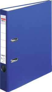 herlitz Ordner max.file protect A4 , PP-Folienbezug Wechselfenster 5 cm, blau