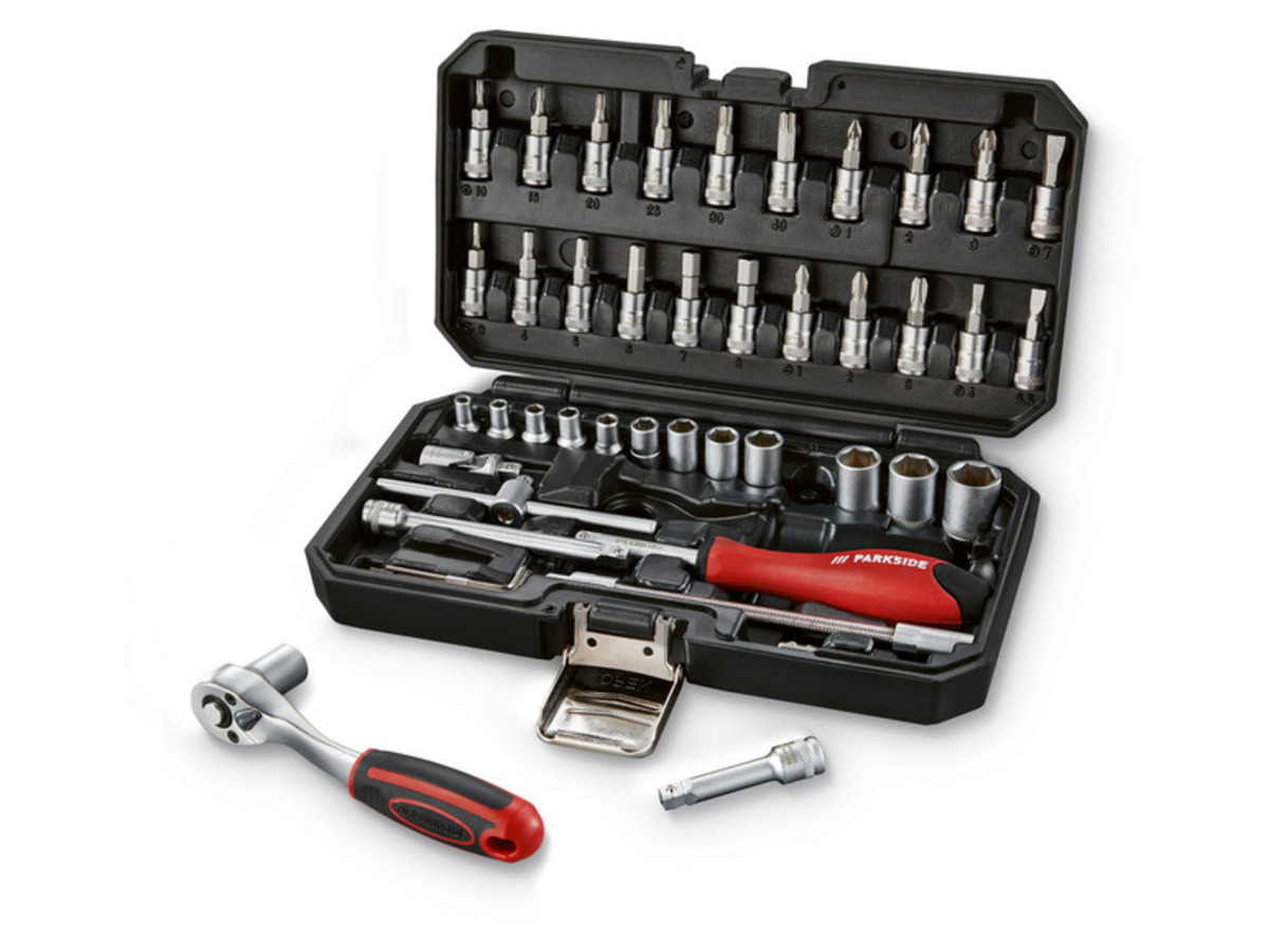 Bild 1 von PARKSIDE Ratschen-Set, 46-teilig, mit Wobble-Funktion