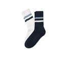 Bild 1 von 2 Paar Rippstrick-Socken, blau und weiß